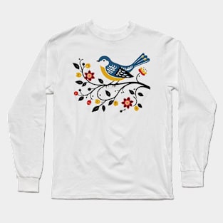 Bird and flowers Long Sleeve T-Shirt